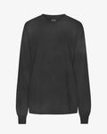 Oversized Organic LS T-Shirt - Faded Black