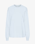 Oversized Organic LS T-Shirt - Polar Blue