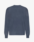 Oversized Organic LS T-Shirt - Neptune Blue