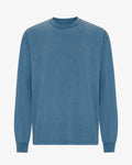 Oversized Organic LS T-Shirt - Faded Indigo