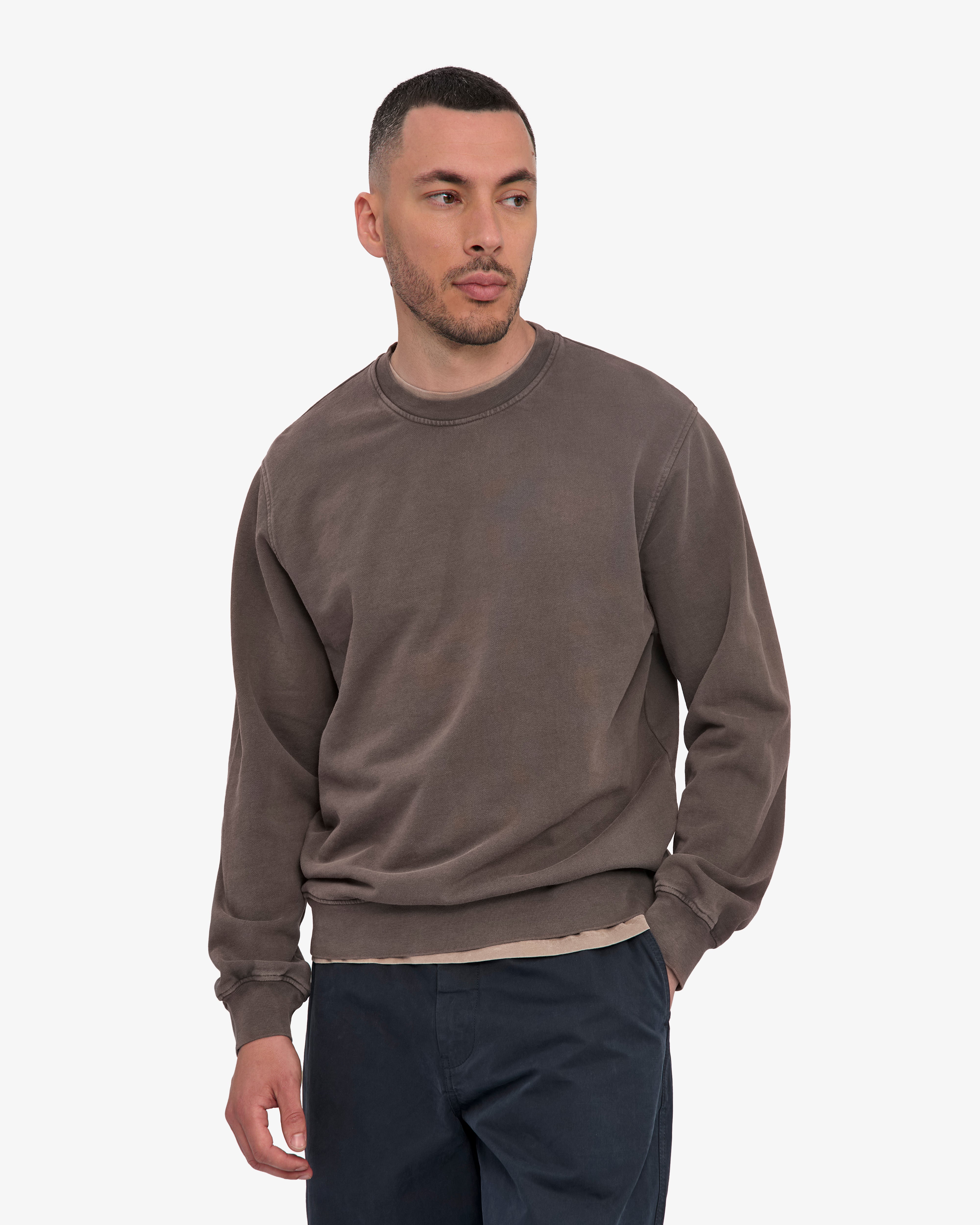 Classic Organic Crew - Faded Mud