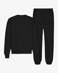 Organic Relaxed Sweatsuit - Deep Black