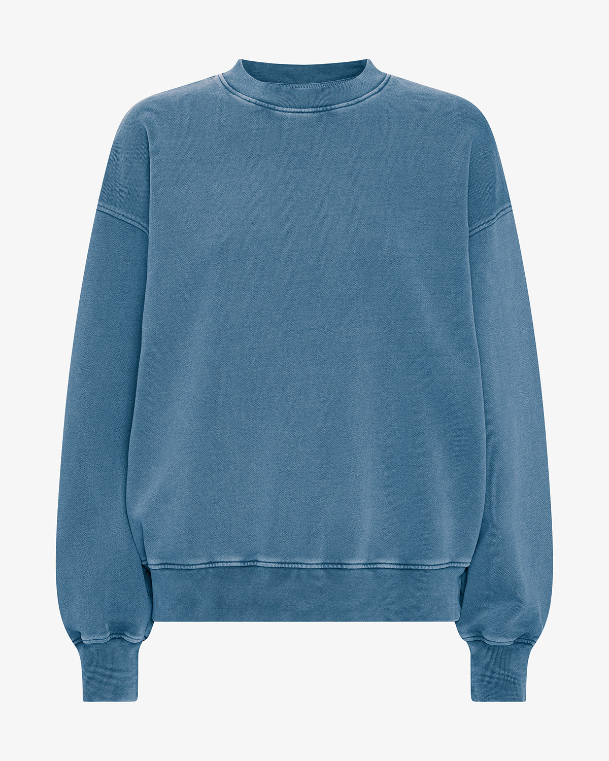 Organic Oversized Crew - Faded Indigo