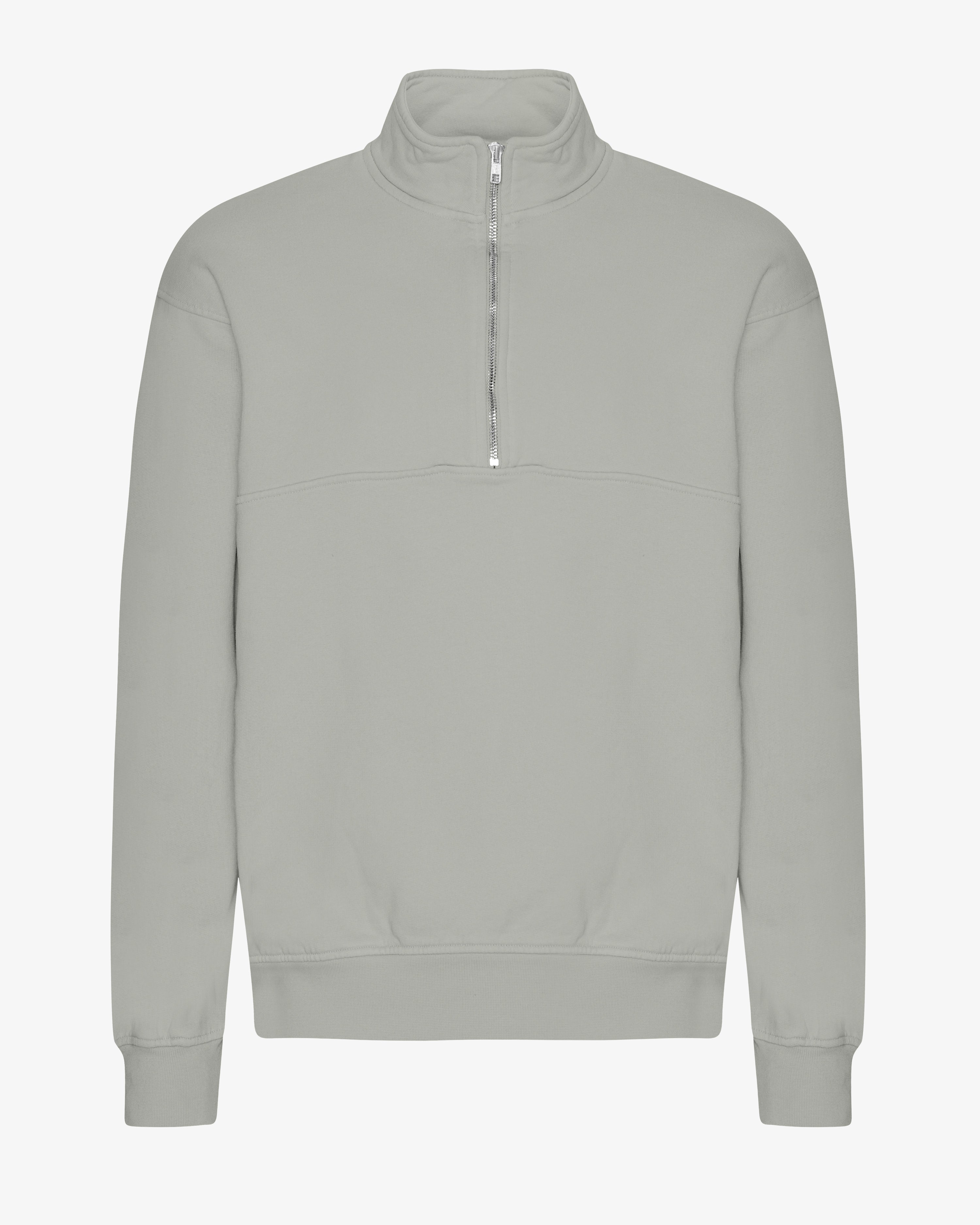 Organic Quarter Zip - Steel Blue