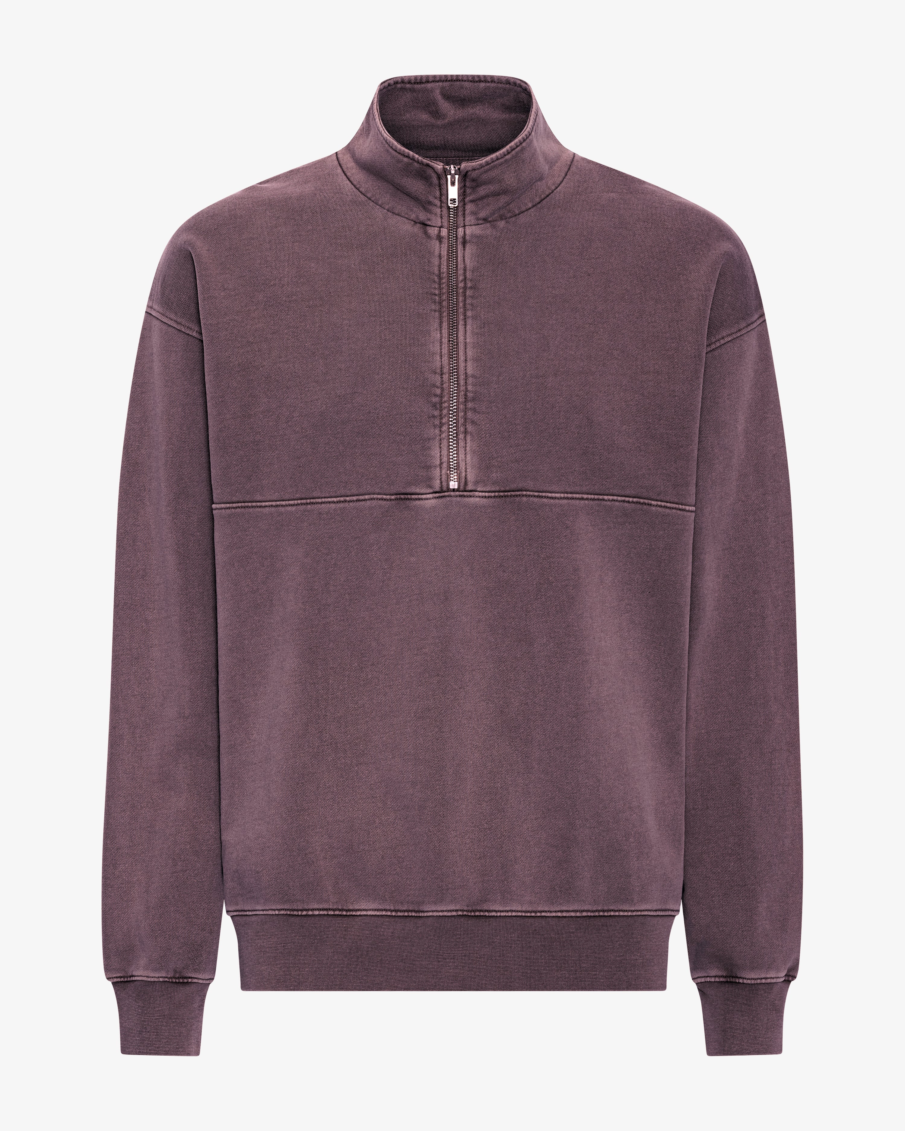 Organic Quarter Zip - Faded Grape