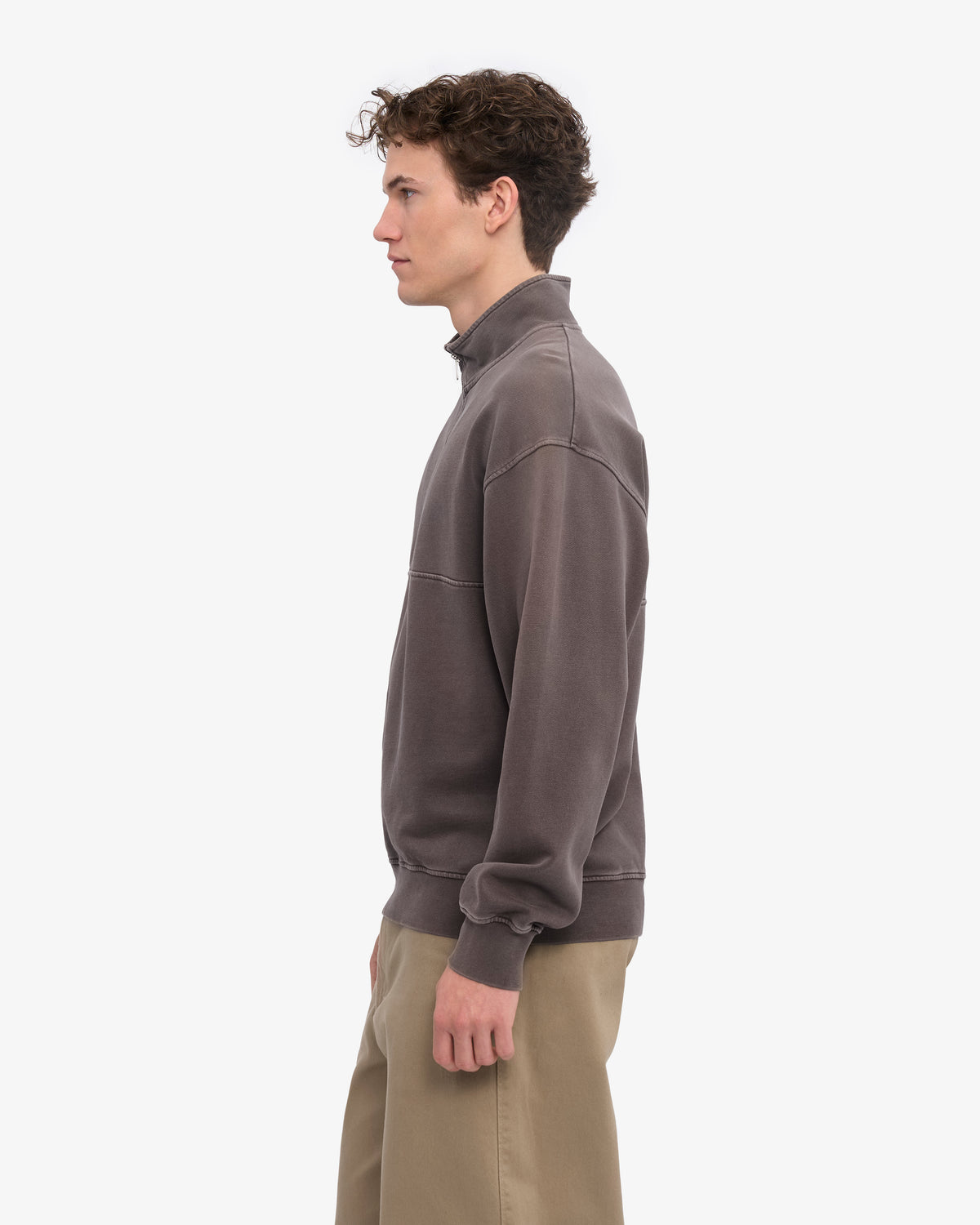 Organic Quarter Zip - Faded Mud