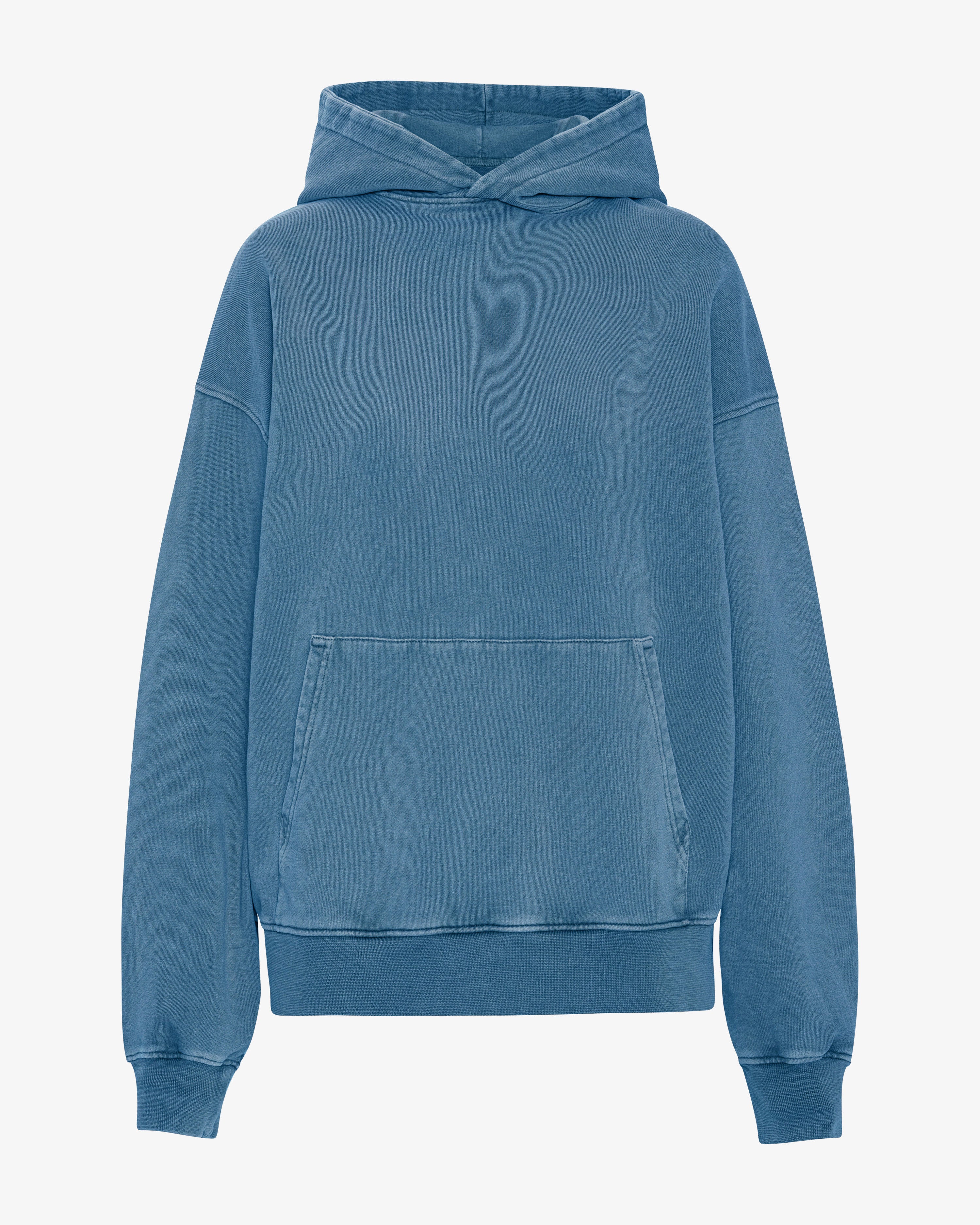 Organic Oversized Hood - Faded Indigo