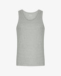 Organic Rib Tank Top - Heather Grey