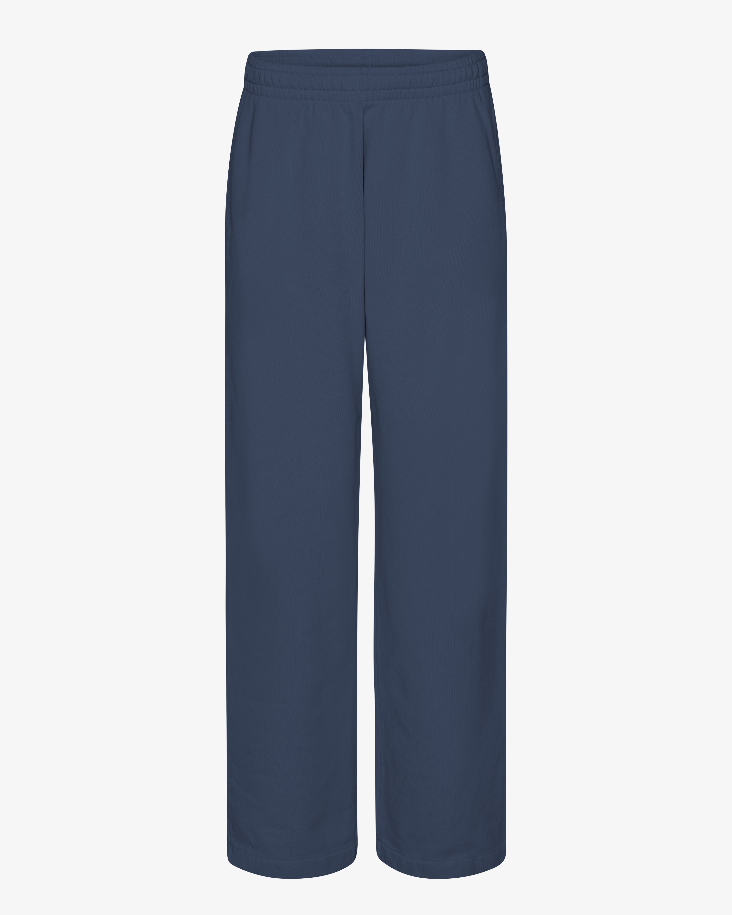 Organic Straight Leg Sweatpants - Petrol Blue