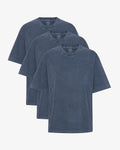 Oversized Organic T-Shirt - Neptune Blue (3-Pack)