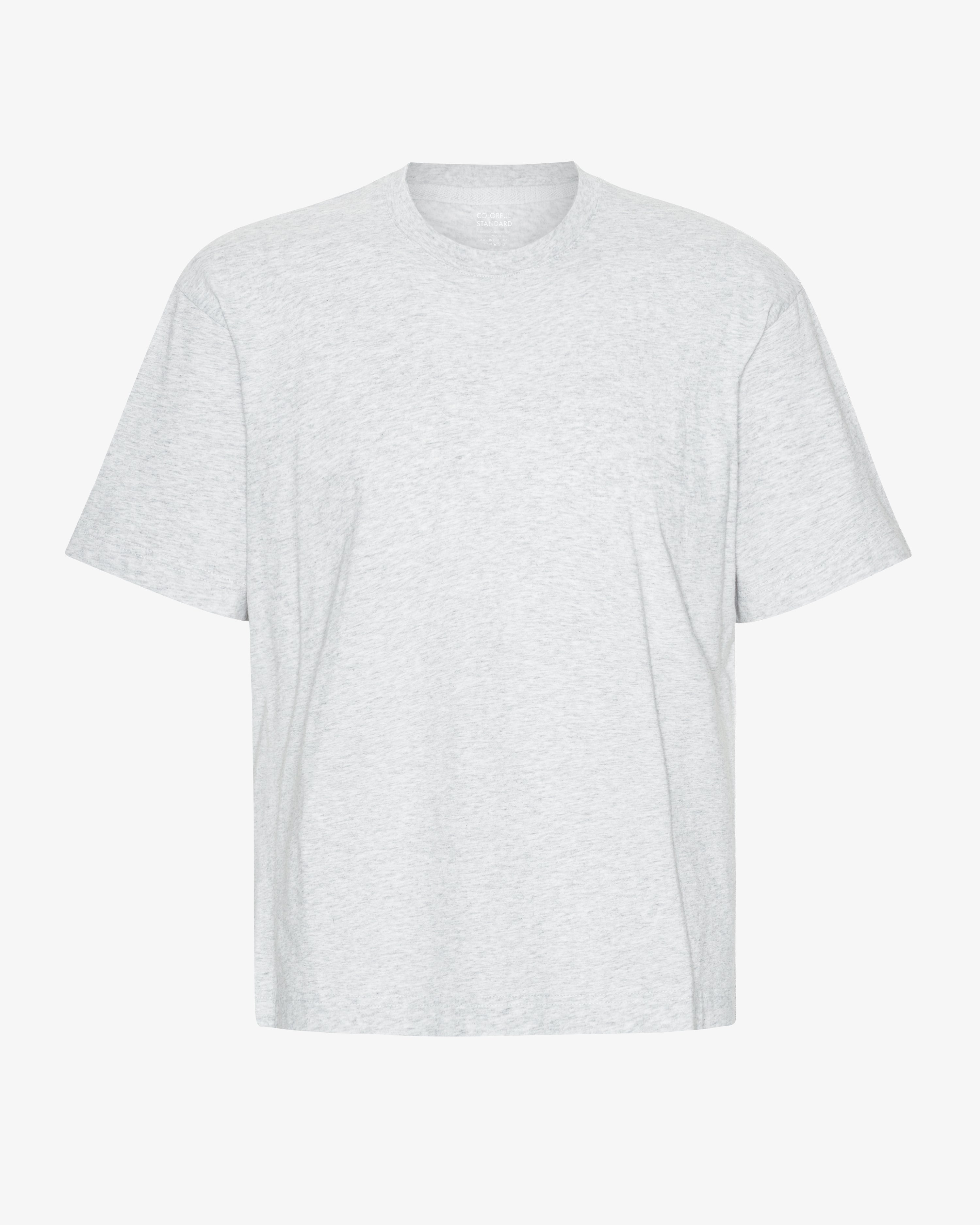 Oversized Organic T-Shirt - Snow Melange