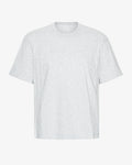Oversized Organic T-Shirt - Snow Melange