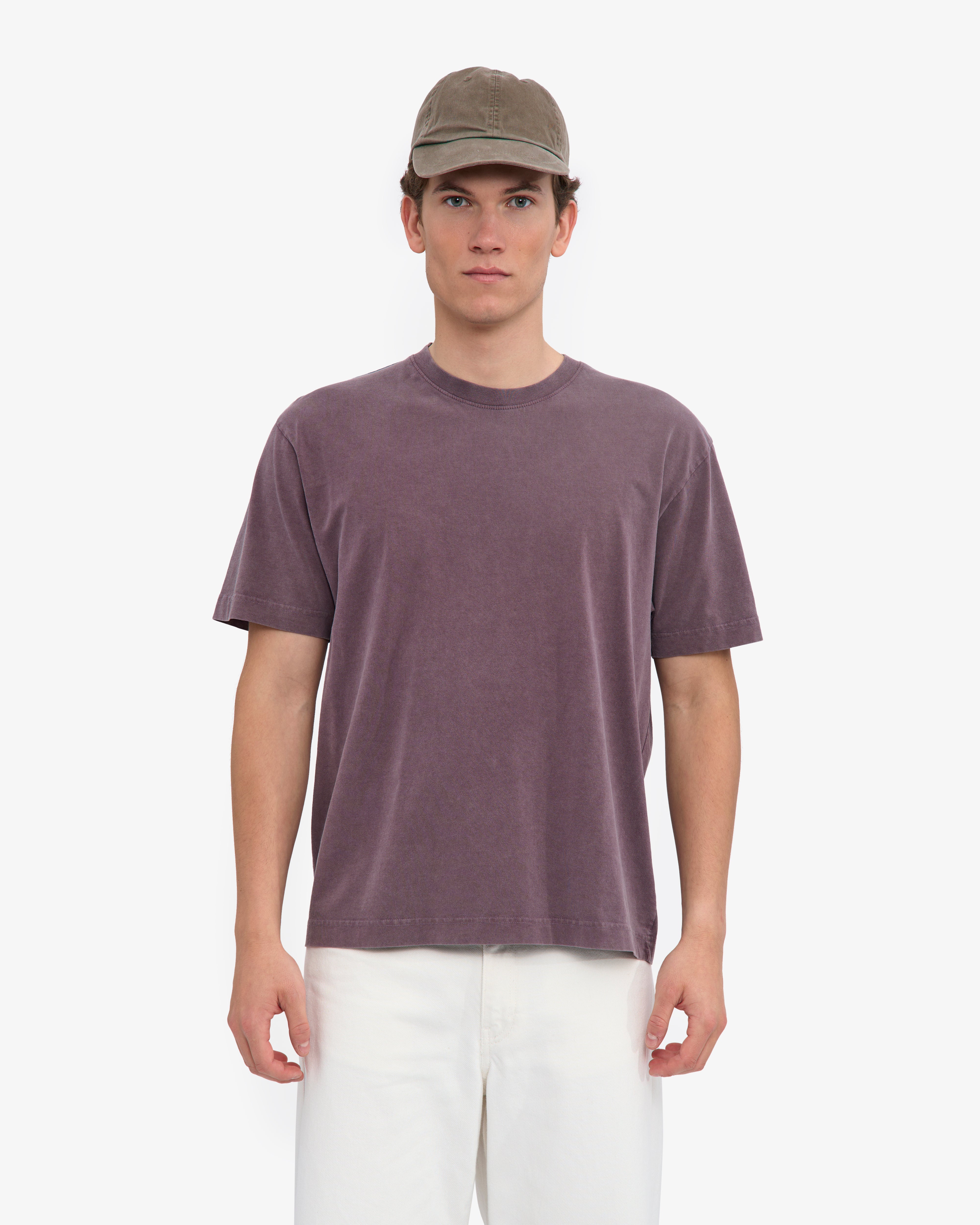 Oversized Organic T-Shirt - Faded Grape