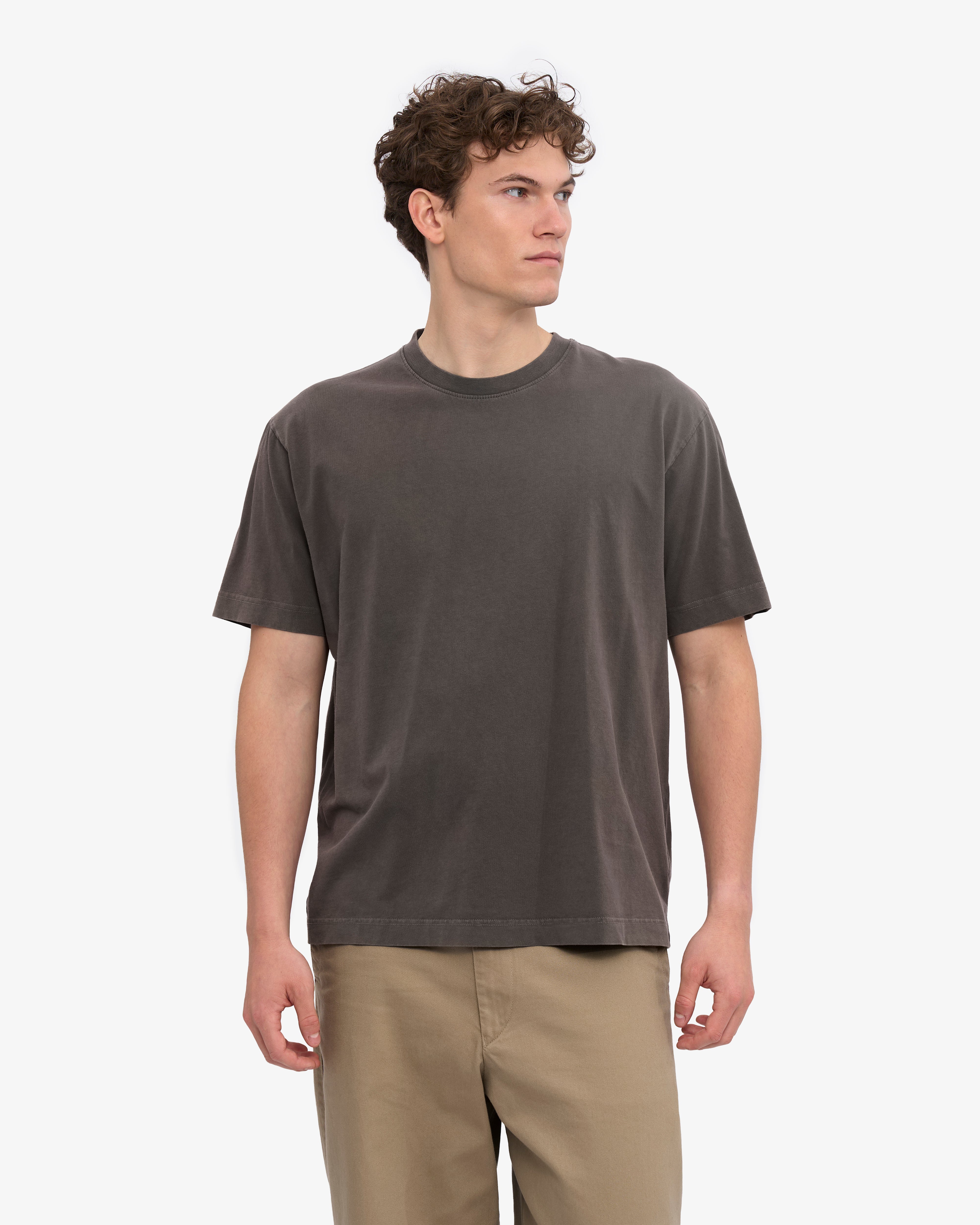 Oversized Organic T-Shirt - Faded Mud