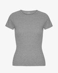 Organic Rib T-Shirt - Heather Grey
