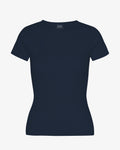 Organic Rib T-Shirt - Navy Blue