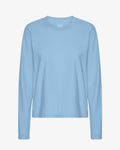 Women Organic LS T-Shirt - Seaside Blue