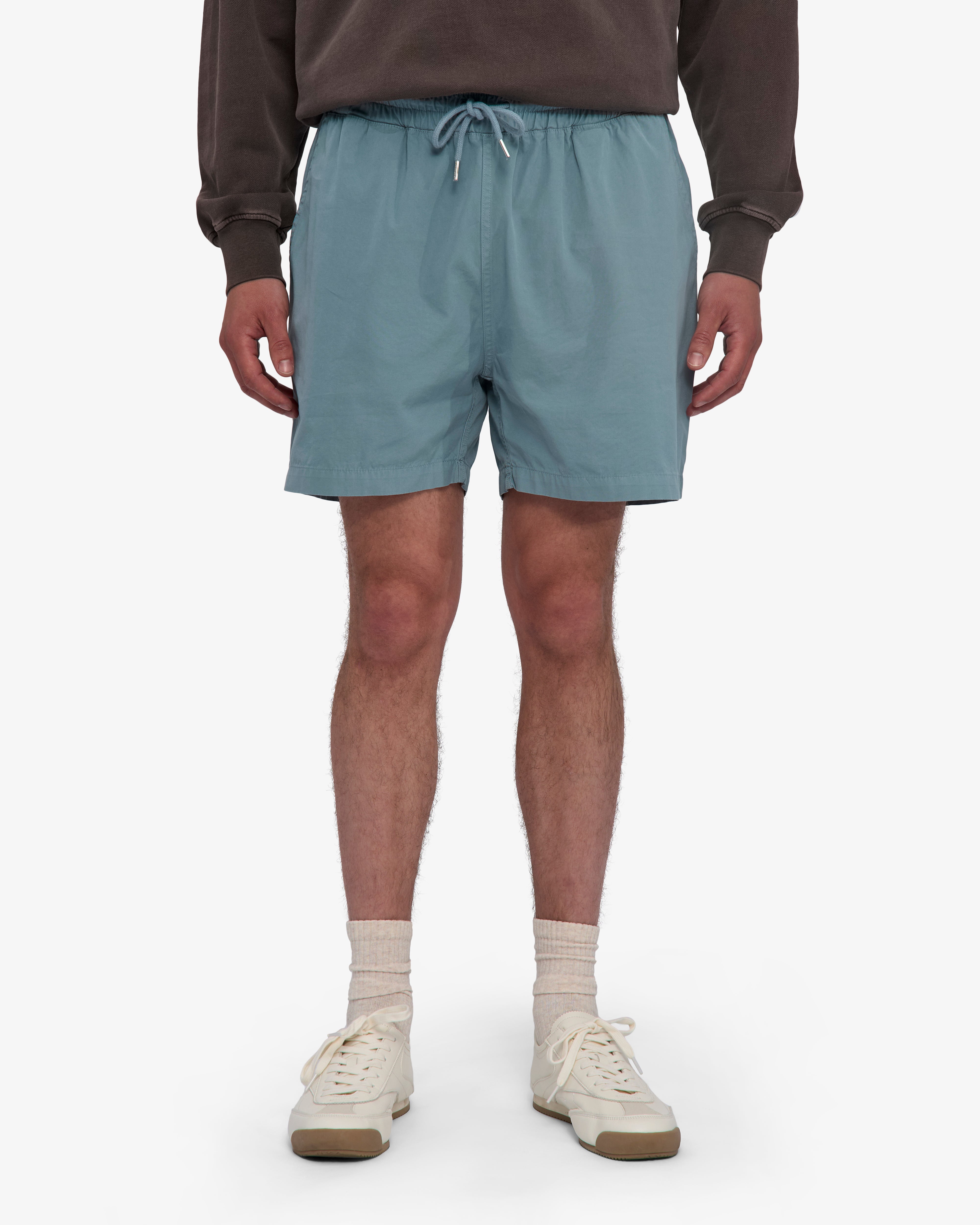 Organic Twill Shorts - Steel Blue