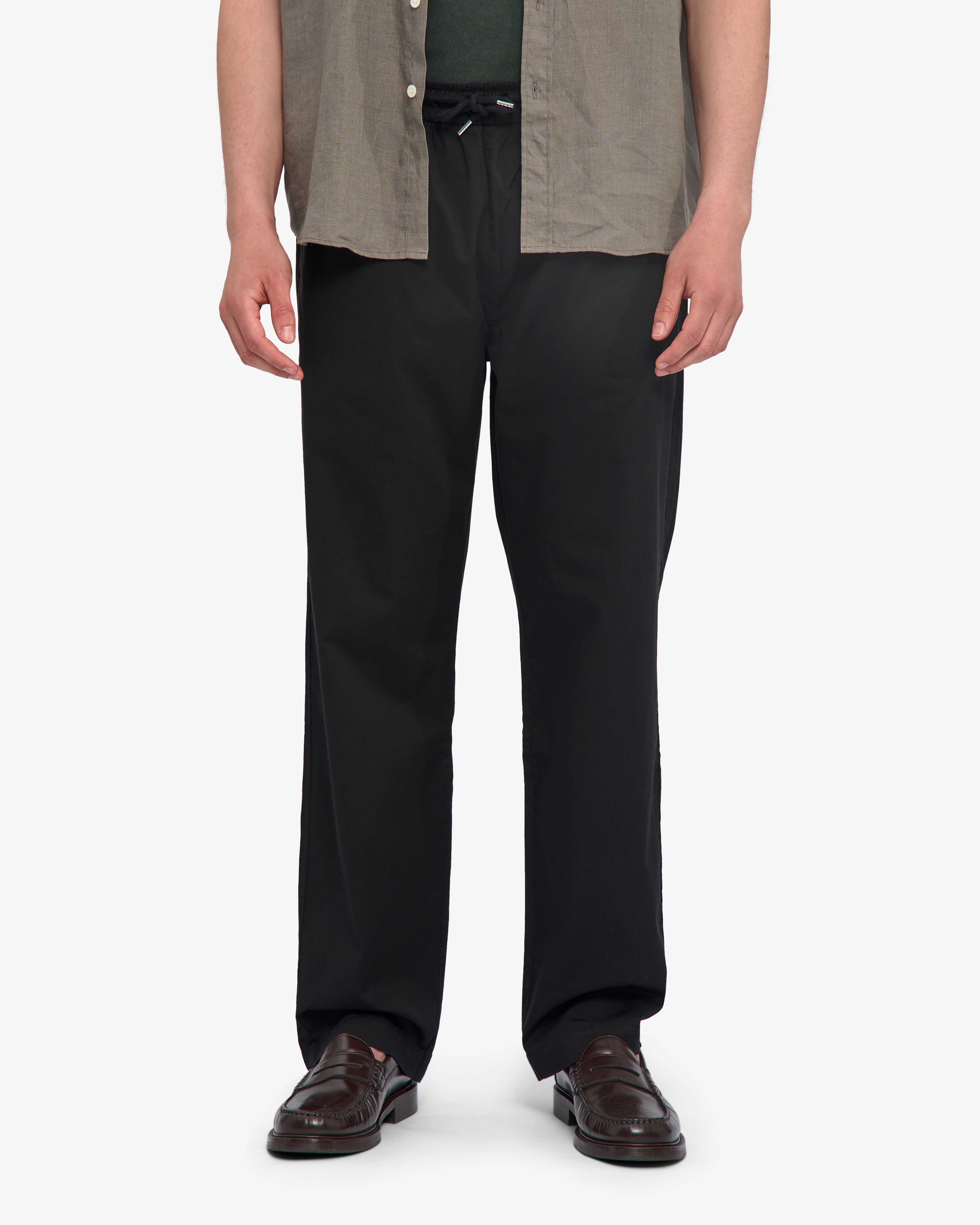 Organic Twill Pants - Deep Black