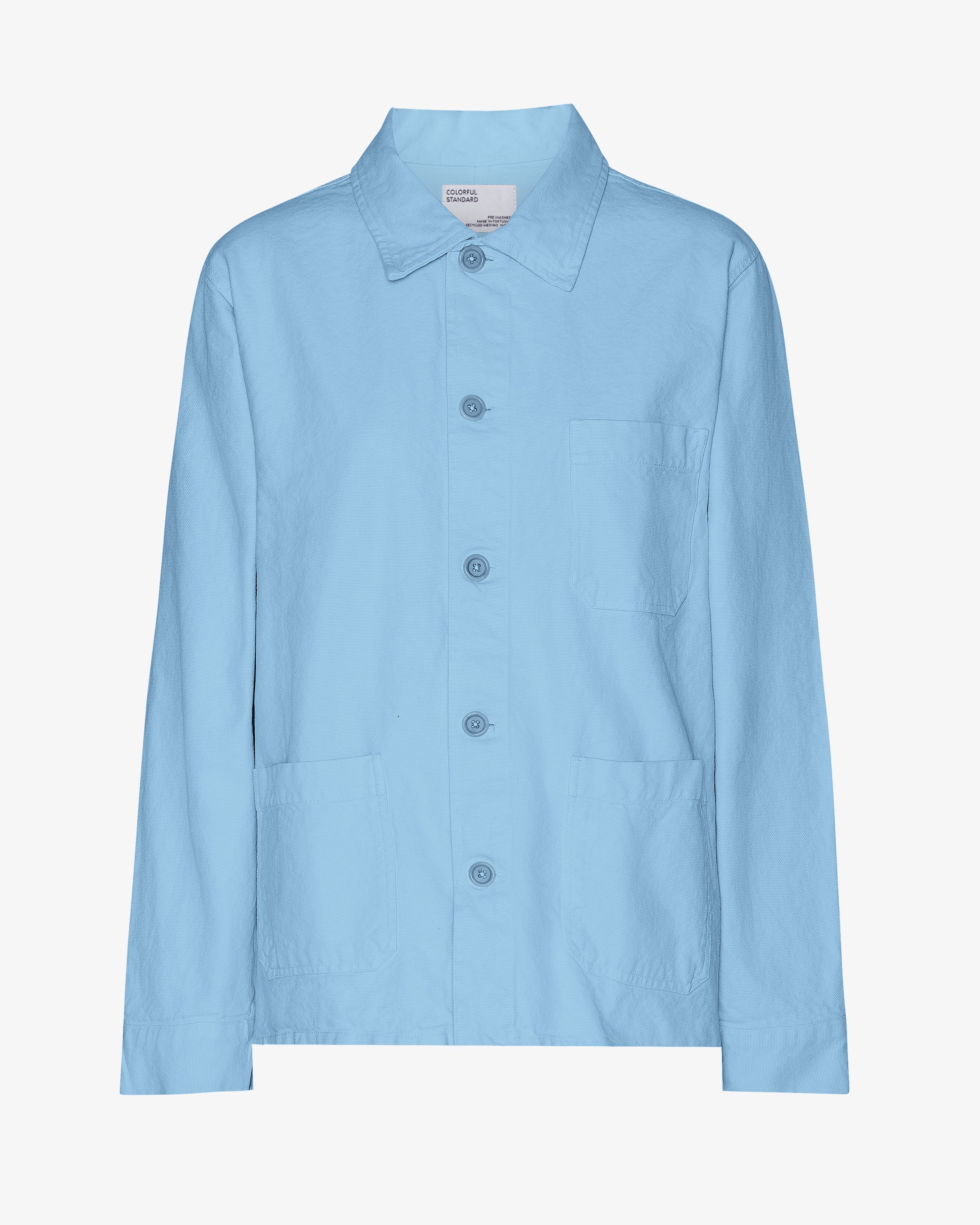 Organic Workwear Jacket - Seaside Blue