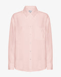 Linen Oversized Shirt - Faded Pink