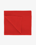 Merino Wool Scarf - Red Tangerine