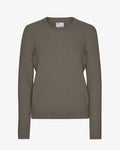 Women Classic Merino Wool Crew - Dusty Olive