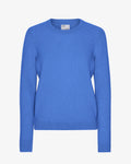 Women Classic Merino Wool Crew - Pacific Blue