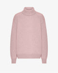 Merino Wool Turtleneck - Faded Pink