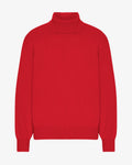 Merino Wool Turtleneck - Scarlet Red
