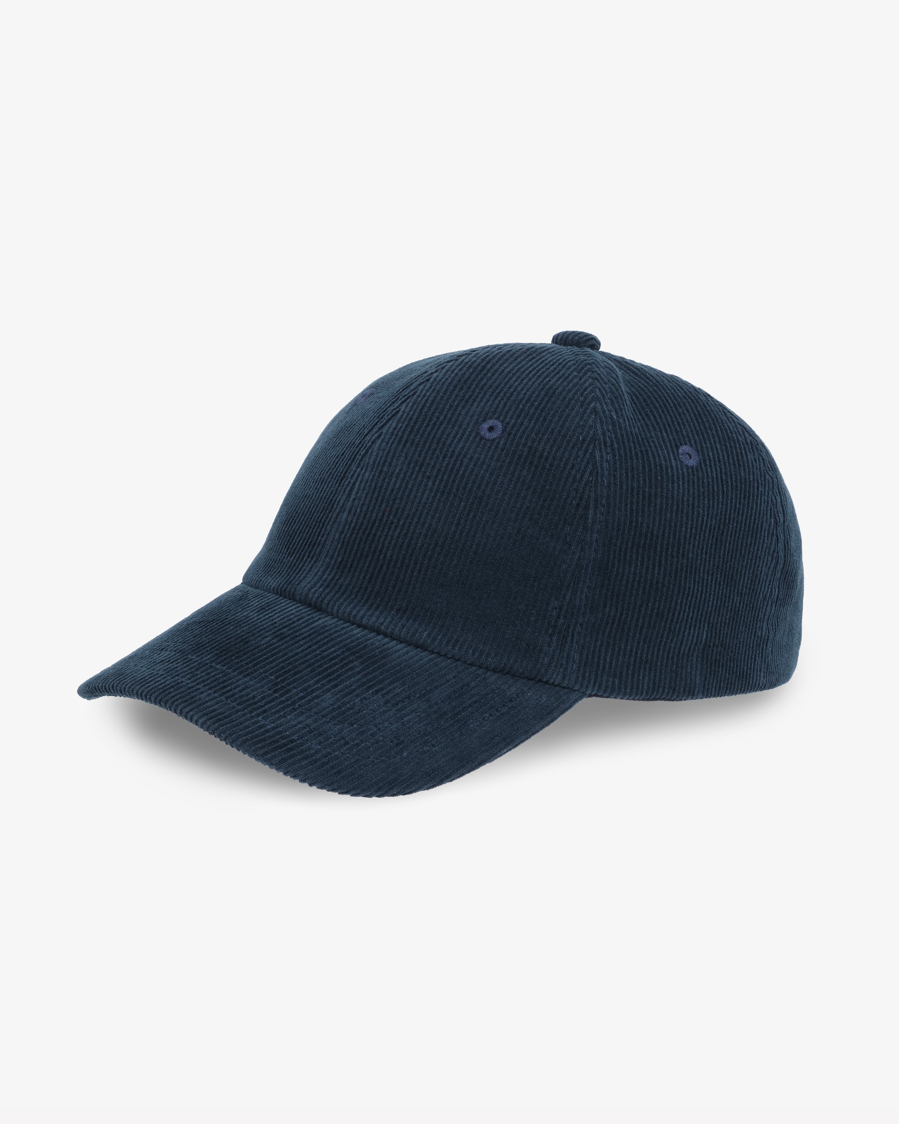 Organic Corduroy Cap - Navy Blue