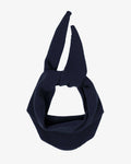 Merino Wool Triangle Scarf - Marine Blue