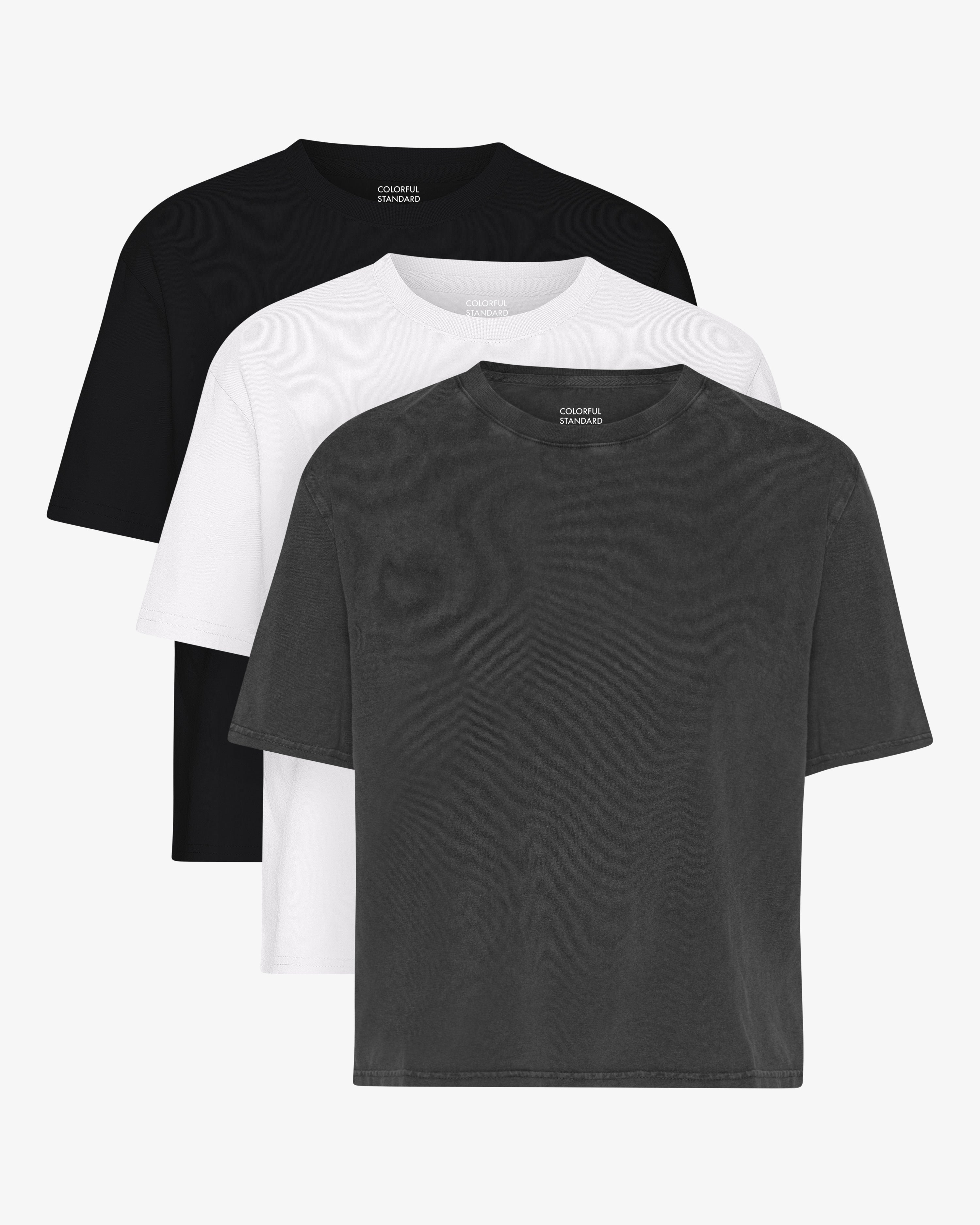 Organic Boxy Crop Tee - Mixed 02 (3-Pack)