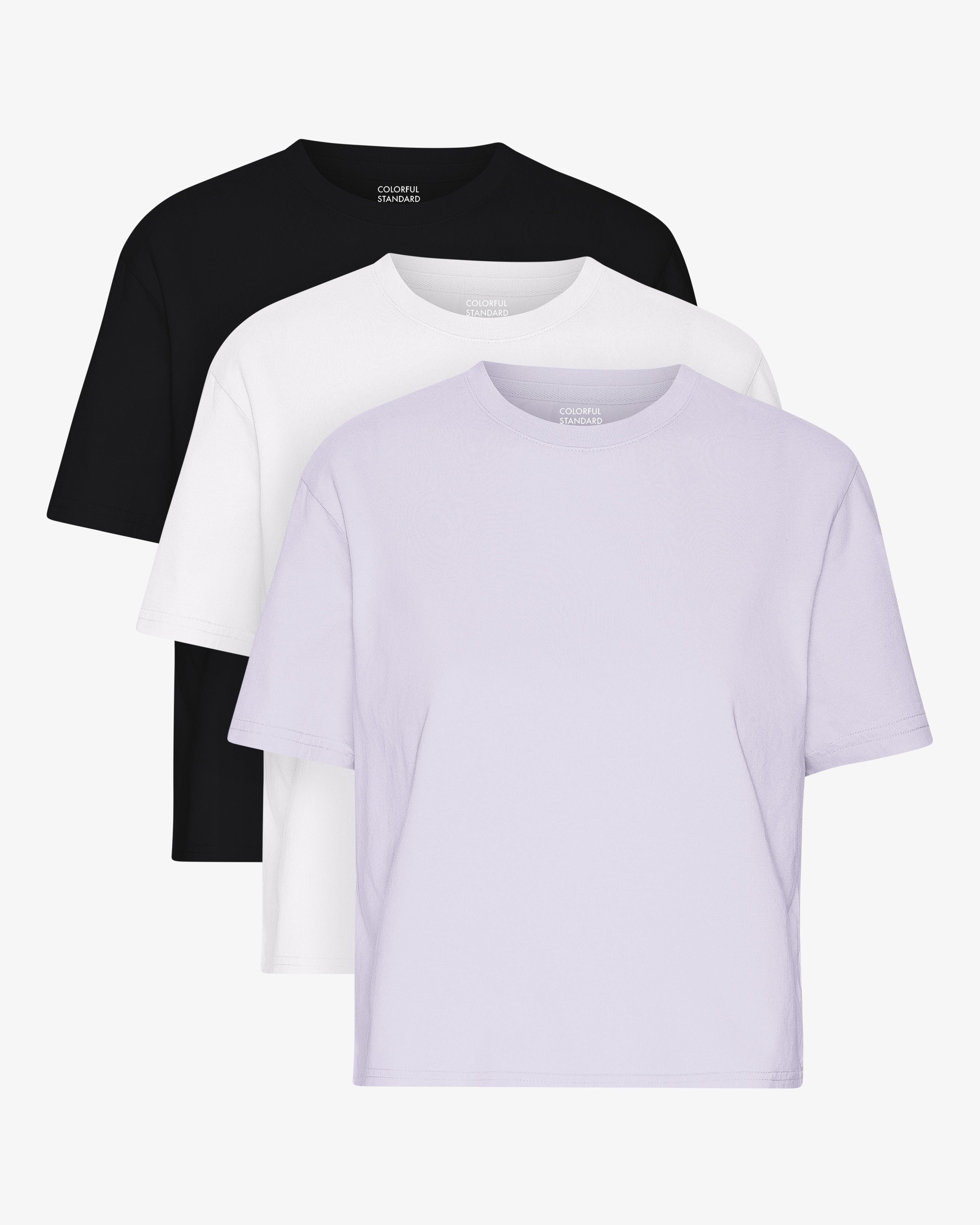Organic Boxy Crop Tee - Mixed 05 (3-Pack)