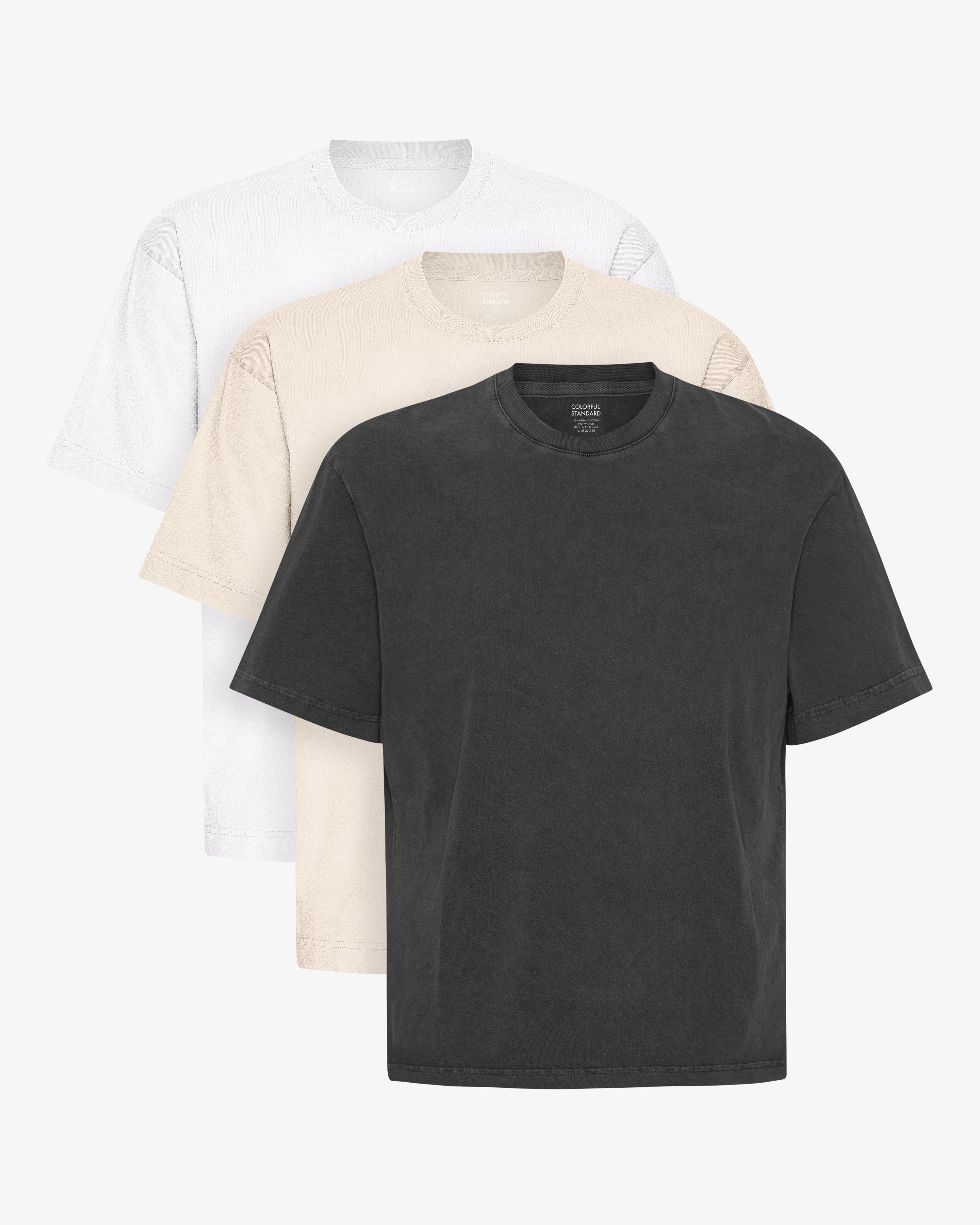 Oversized Organic Tee - Mixed 08 (3-Pack)