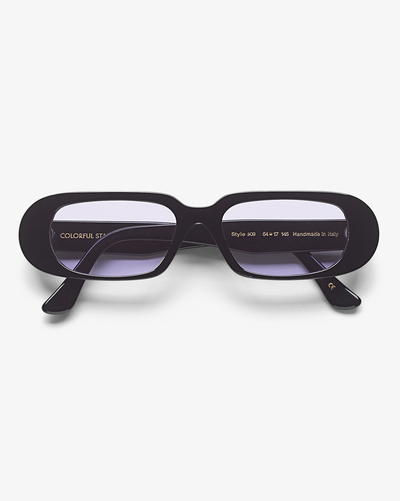 Sunglass 09 - Deep Black Solid - Lavender
