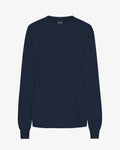 Oversized Organic LS T-Shirt - Navy Blue