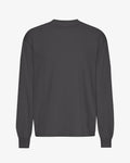 Oversized Organic LS T-Shirt - Lava Grey