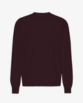 Oversized Organic LS T-Shirt - Oxblood Red