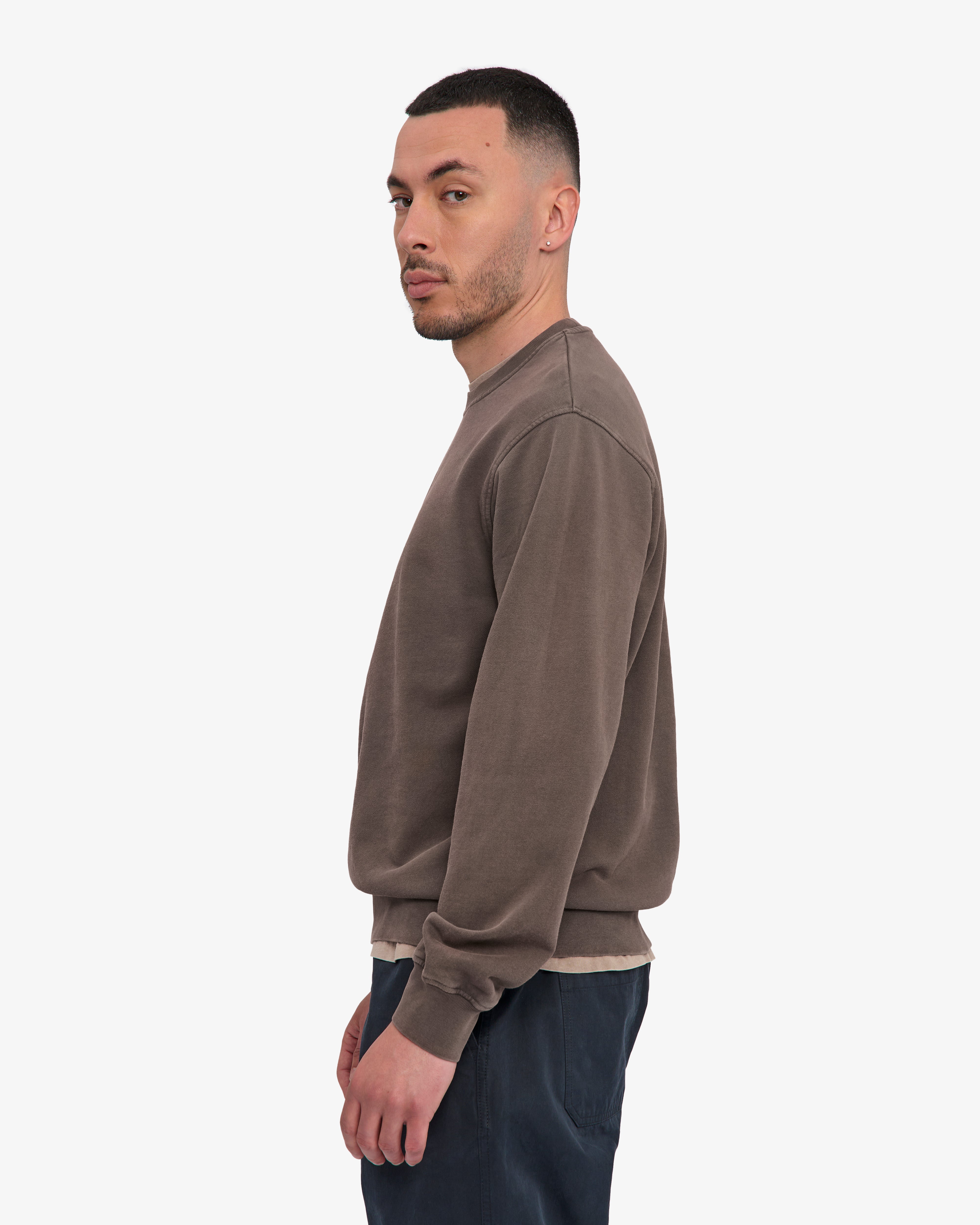Classic Organic Crew - Faded Mud
