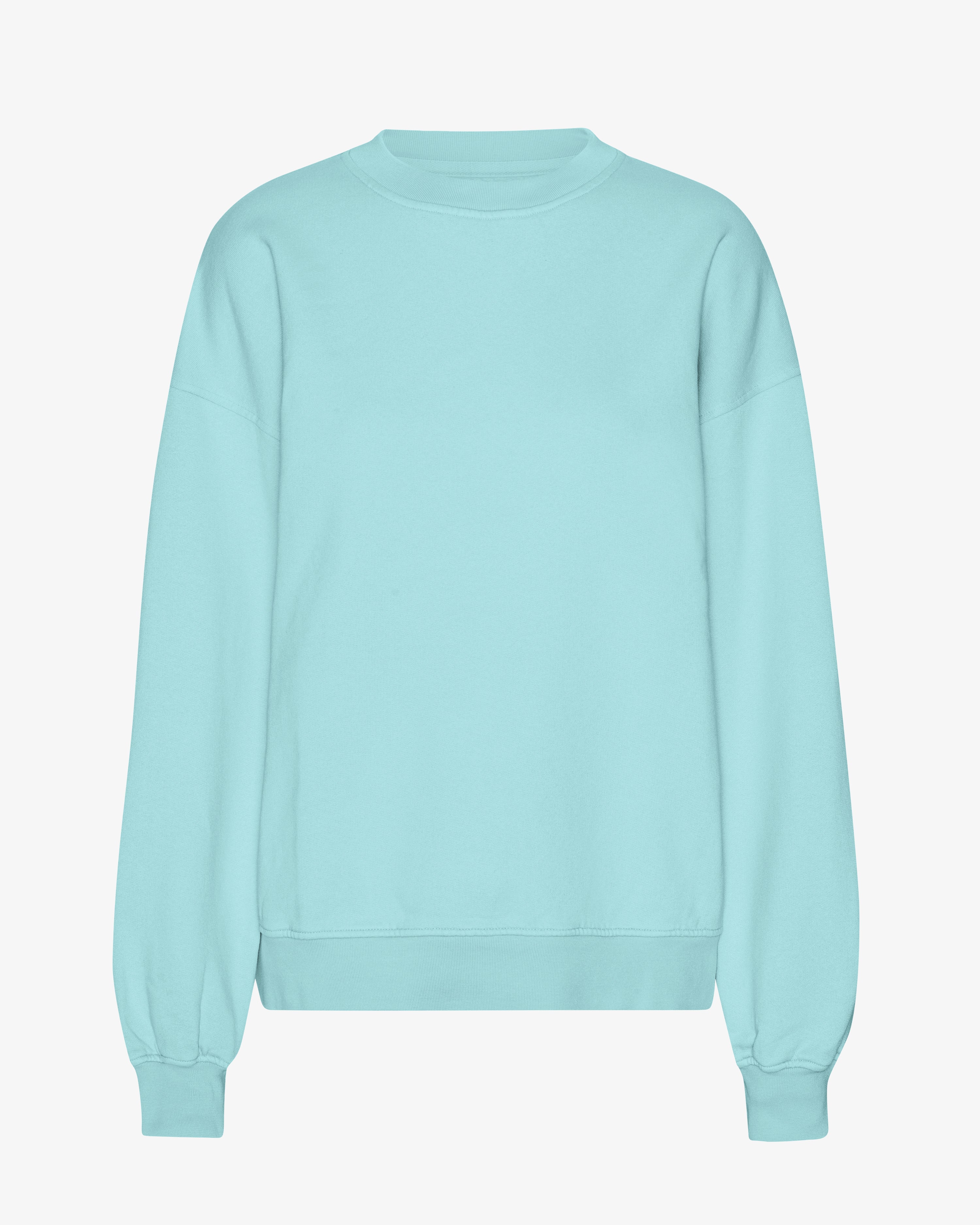 Organic Oversized Crew - Teal Blue