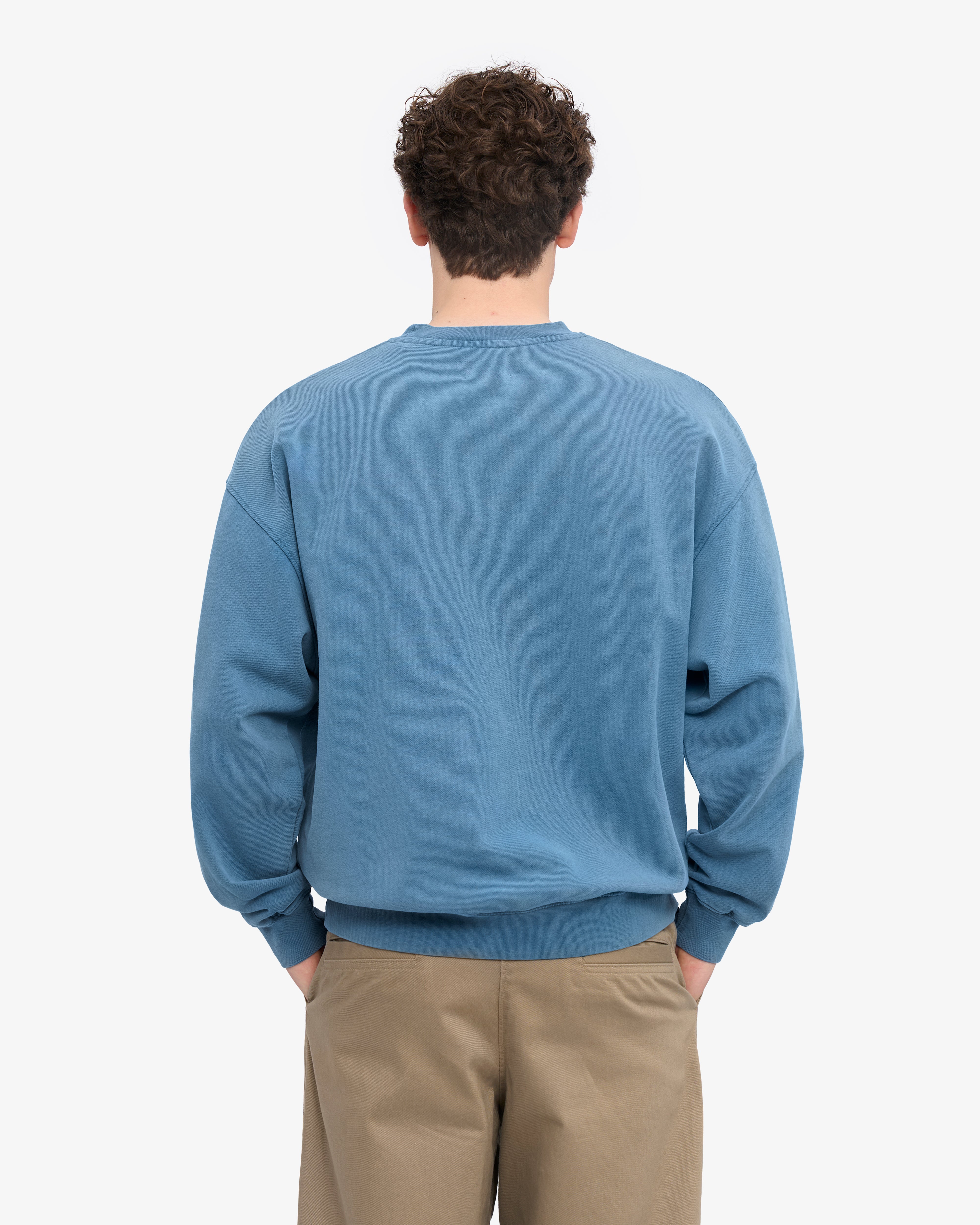 Organic Oversized Crew - Faded Indigo
