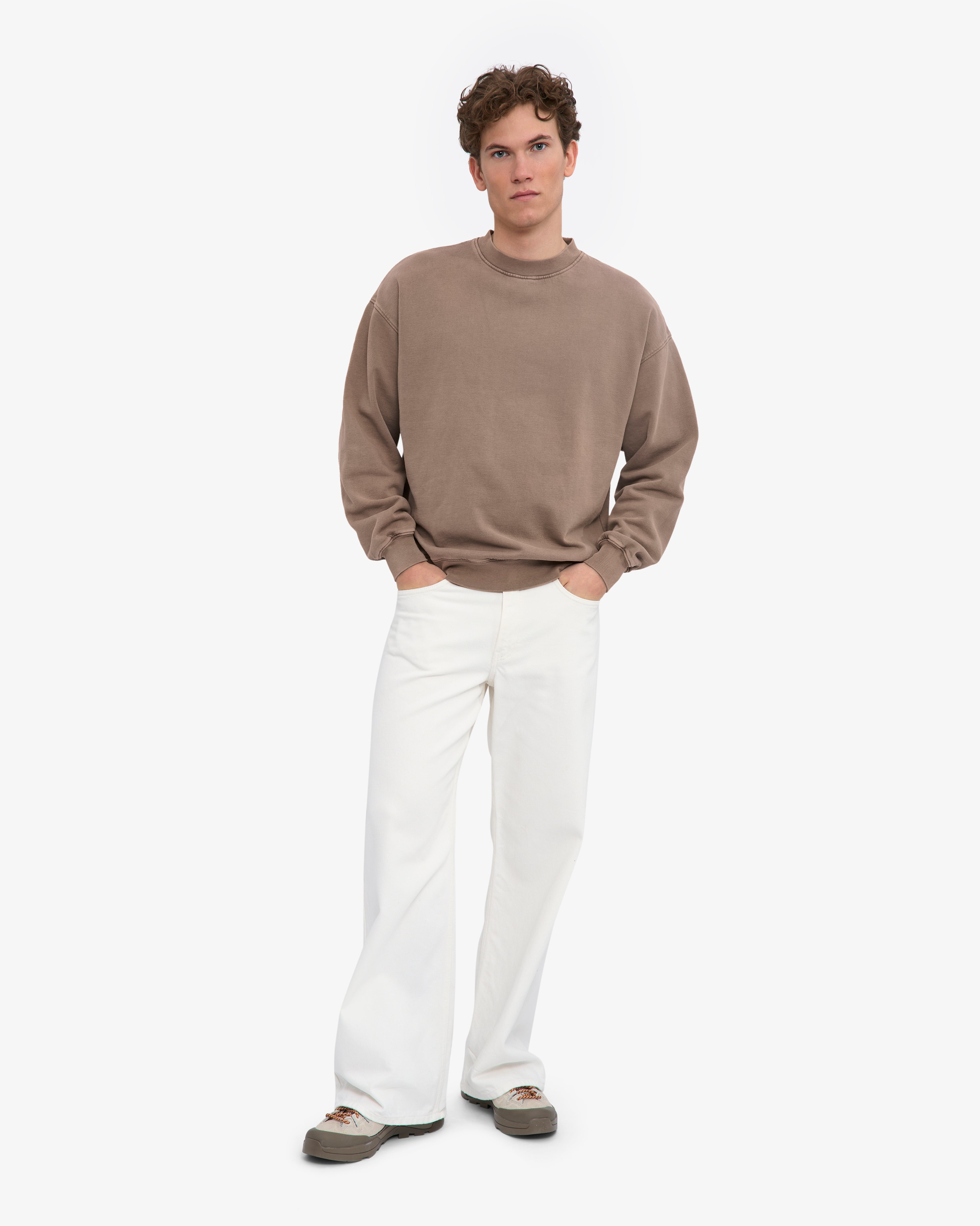 Organic Oversized Crew - Faded Khaki