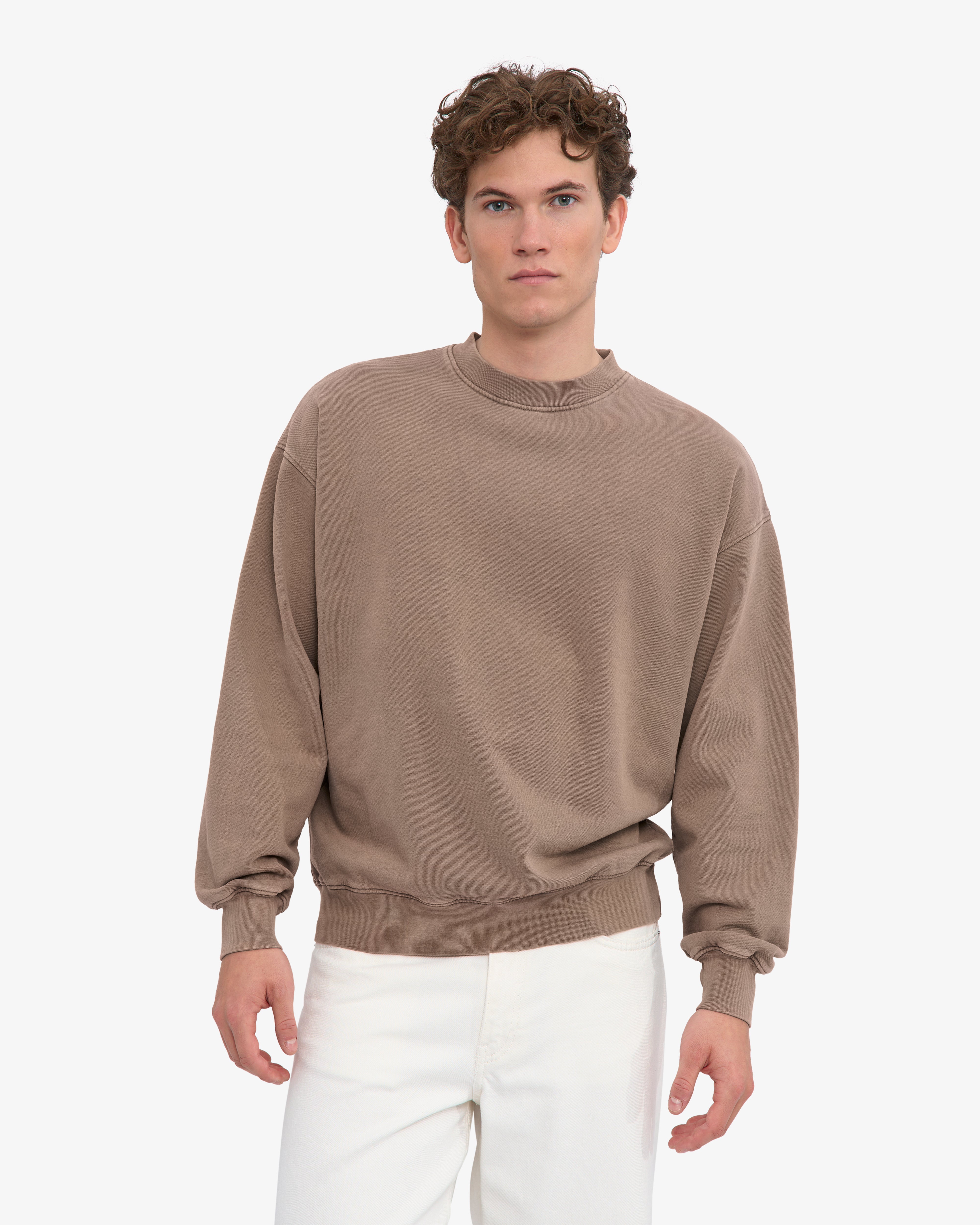 Organic Oversized Crew - Faded Khaki