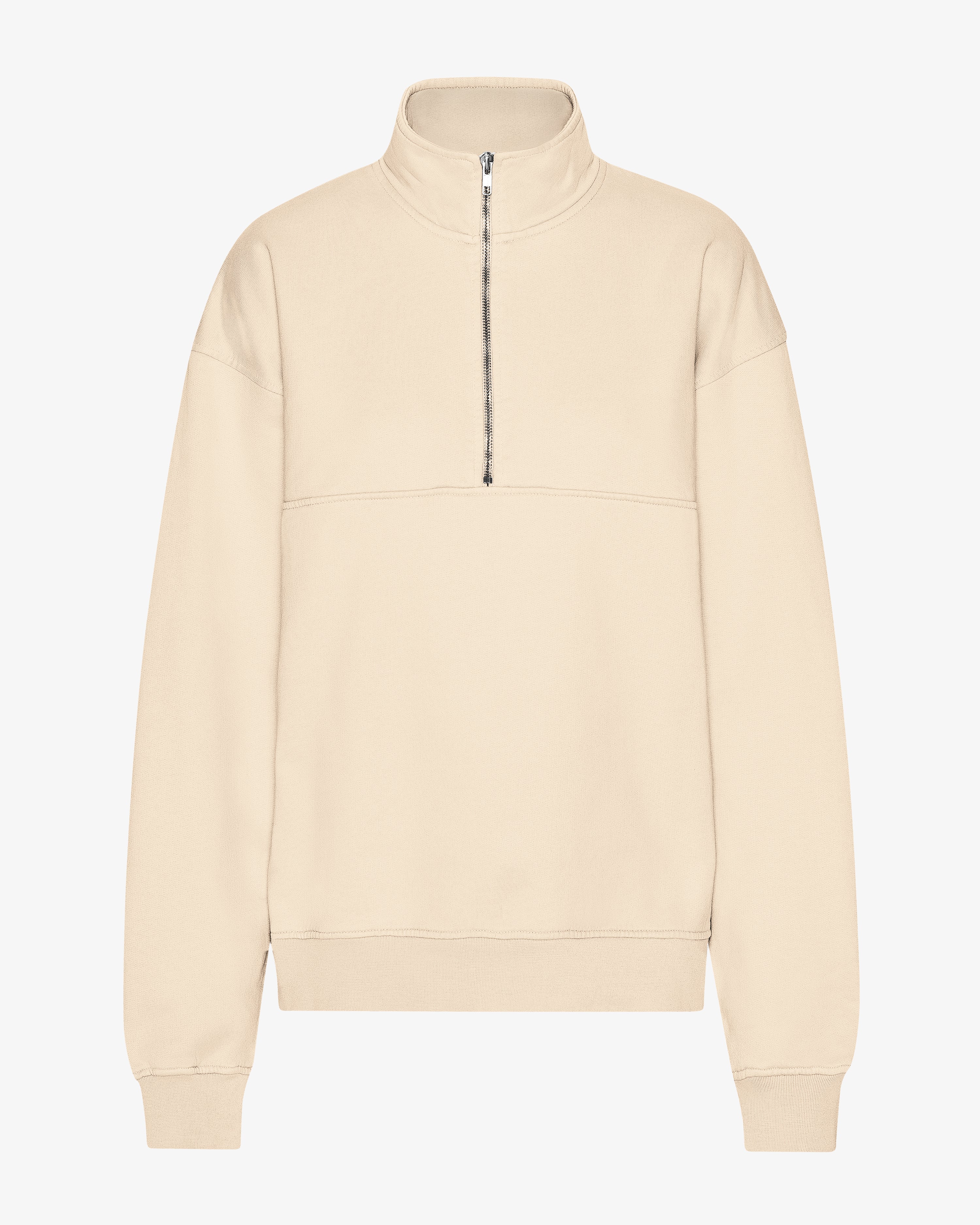 Organic Quarter Zip - Ivory White