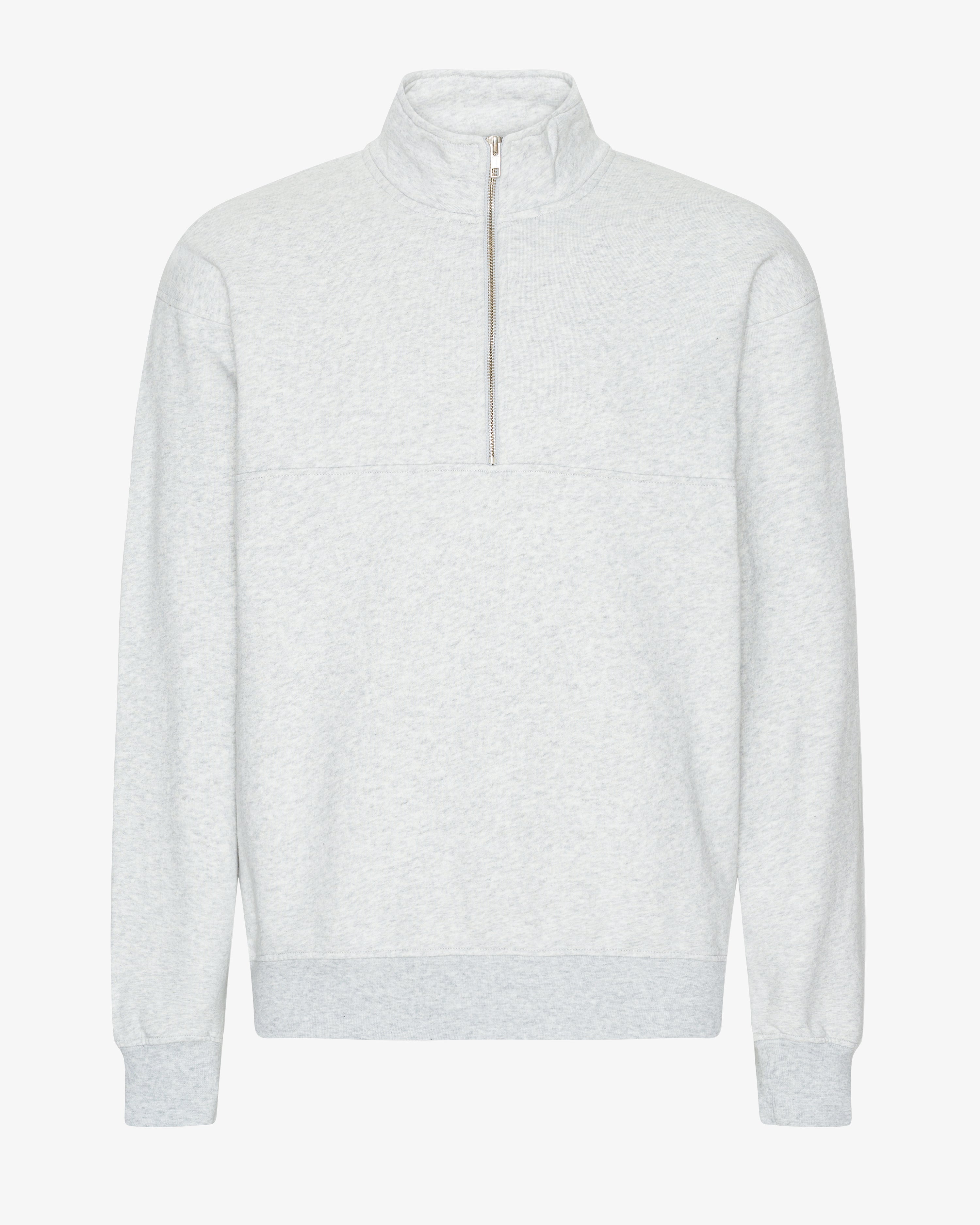 Organic Quarter Zip - Snow Melange