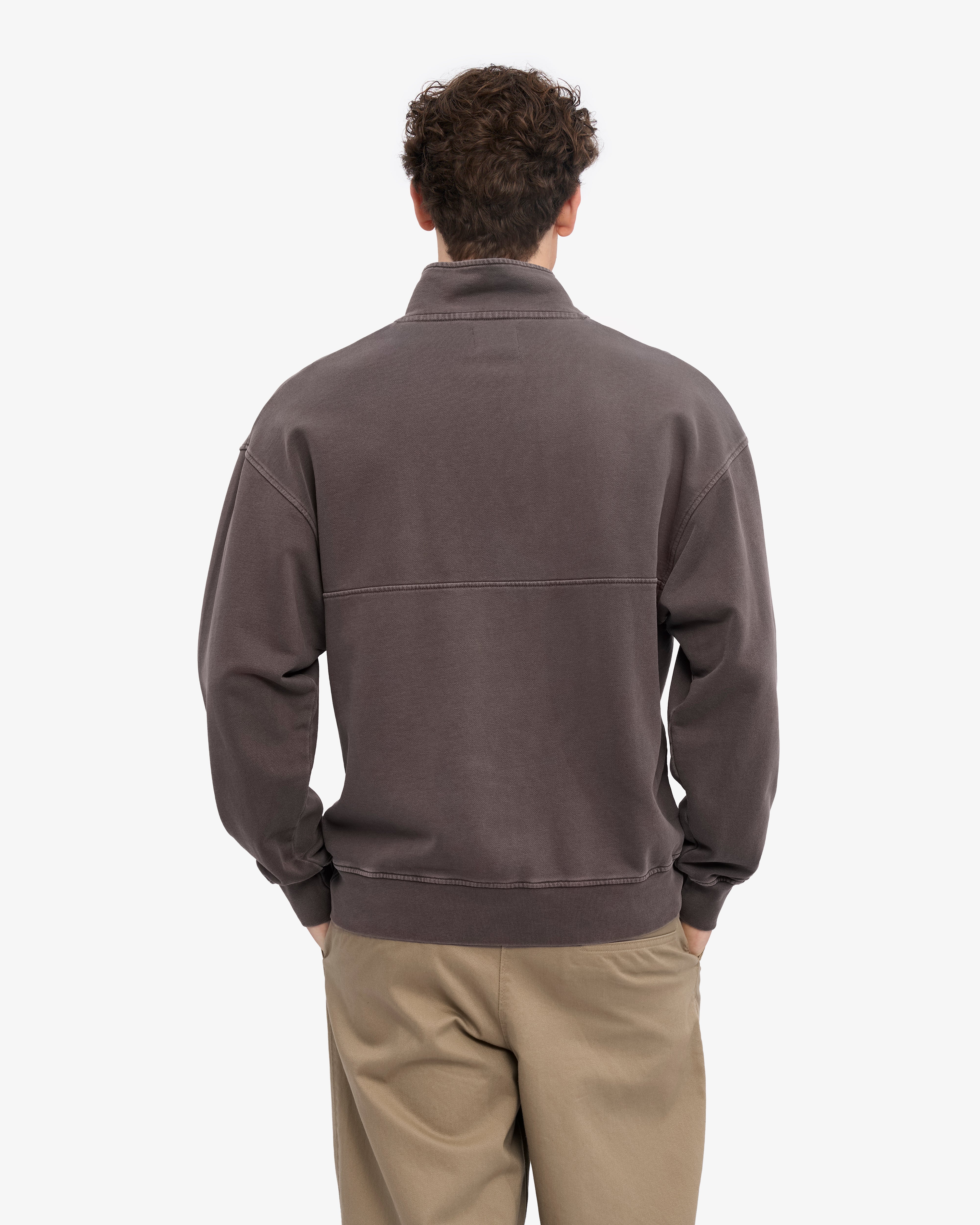 Organic Quarter Zip - Faded Mud