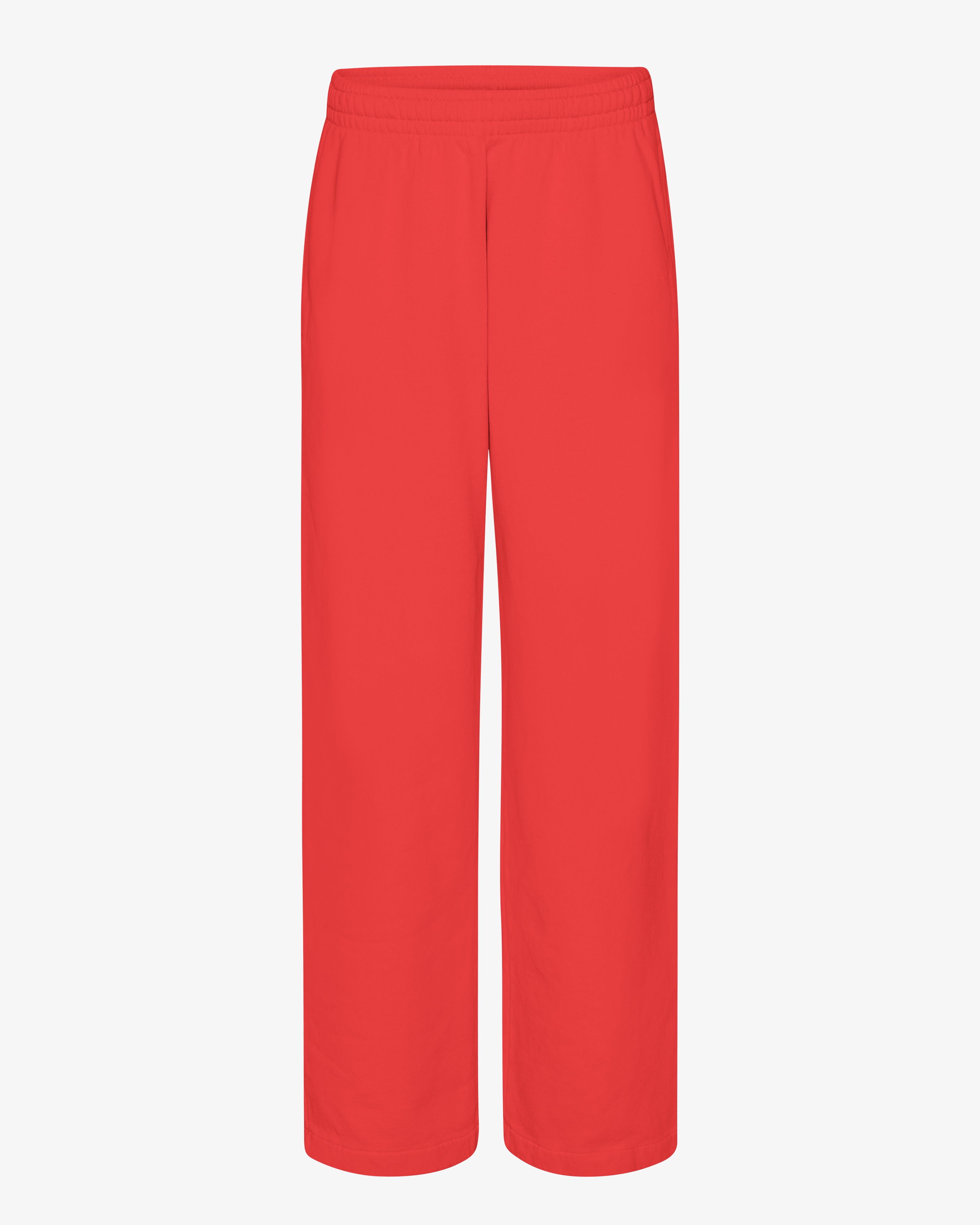 Organic Straight Leg Sweatpants - Red Tangerine