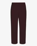 Organic Straight Leg Sweatpants - Oxblood Red