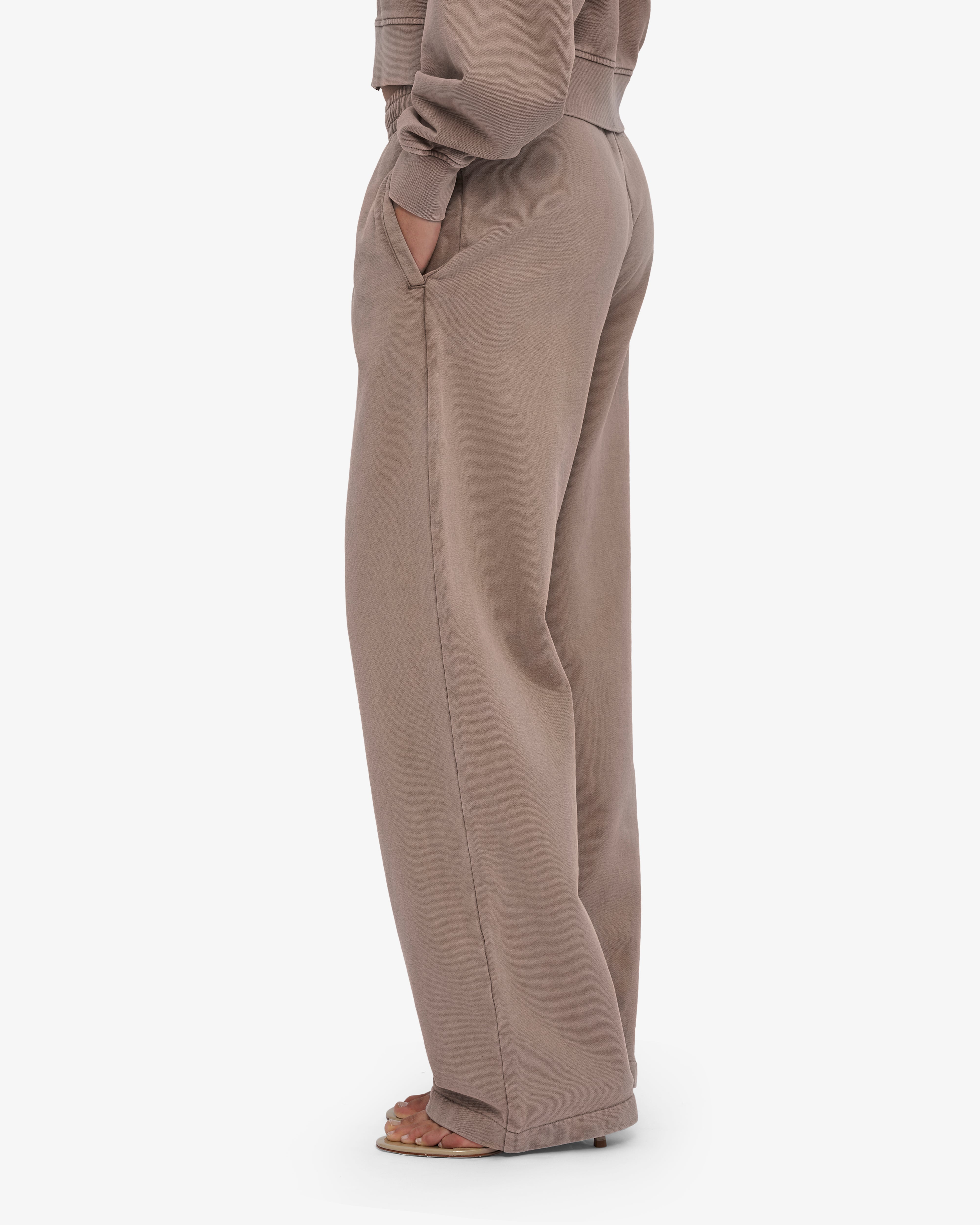 Organic Straight Leg Sweatpants - Faded Khaki
